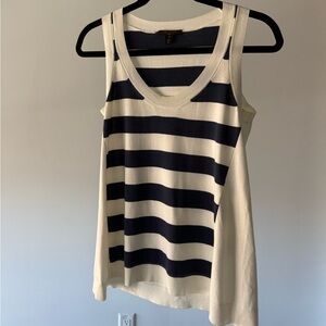 Louis Vuitton Resort 2012 Striped Navy and White Tank Top – Size S